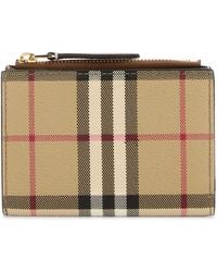 Burberry - Printed Canvas Wallet - Lyst