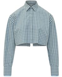 MSGM - Mini Checkered Short Sleeve Shirt - Lyst