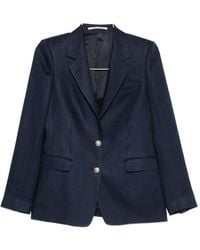 Tagliatore - Linen Paris Blazer With Classic Lapels For - Lyst