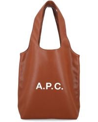 A.P.C. - Ninon Small Faux Leather Tote - Lyst