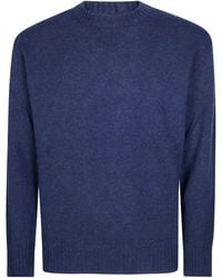 Amaranto - Distressed Knit Sweater - Lyst