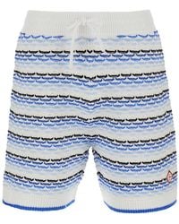 CASABLANCA - And Shorts With Braided Motif And Logo On The Front - Lyst