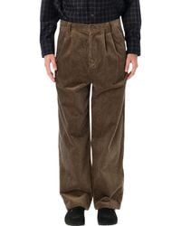 A.P.C. - A. P.C. Ricky Corduroy Pleated Wide Straight-Leg Trousers - Lyst