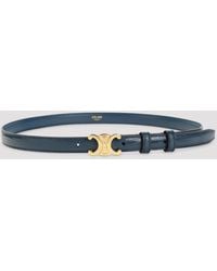 Celine - Triomphe Lizard Leather Belt - Lyst