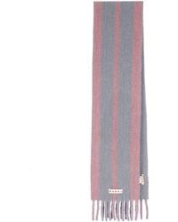 Marni - Striped Wool Scarf With Fringe - Lyst