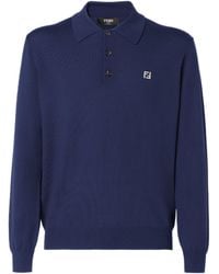 Fendi - Wool Polo Shirt - Lyst