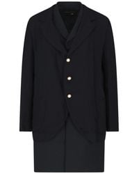 Comme des Garçons - Tailored Wool Blazer Coat - Lyst