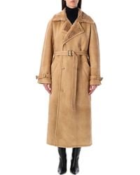 S.W.O.R.D - S.W.O.R.D. 6.644 Long Shearling Coat - Lyst