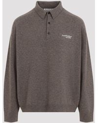 Acne Studios - Wool Polo Sweater - Lyst