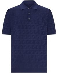 Fendi - Cotton Polo Shirt - Lyst