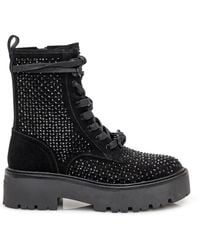 Kurt Geiger - Stylish Ankle Boots With Studded Detailing - Lyst