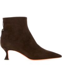 Santoni - Suede Giulie Ankle Boots - Lyst