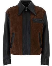 Marni - Two-Tone Leather Jacket - Lyst