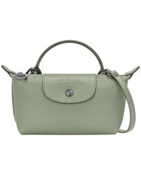 Longchamp - Le Pliage Xtra Leather Mini Tote Bag With Embossed Logo, Magnetic Front Closure & Removable Strap - Lyst