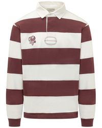 Woc - Mini Striped Polo With Collar - Lyst