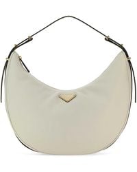 Prada - Vitello Leather ArquÃ£Â¨ Top-Handle Bag - Lyst