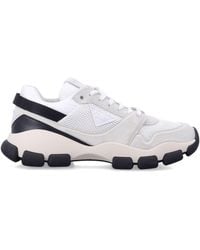 Prada - Technical Mesh & Suede Sport-Inspired Sneaker With Lugged Rubber Sole - Lyst