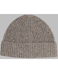 Aspesi - Wool Ribbed Knit Beanie - Lyst
