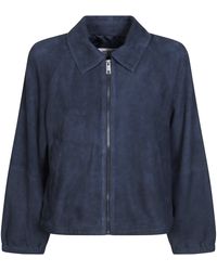 Weekend by Maxmara - Suede Bomber Jacket - Lyst