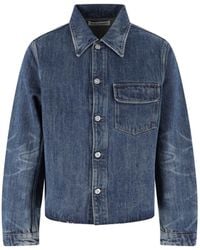 Our Legacy - Faded Cropped Denim Jacket - Lyst