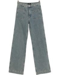 A.P.C. - Victoria Jeans With Patch Pockets - Lyst