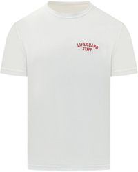 Bl'ker - Classic T-Shirt With Bold Front Design - Lyst