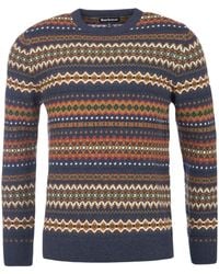 Barbour - Round Neck Wool Sweater - Lyst
