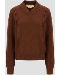 Marni - Elegant Virgin Wool And Kashmir Blend Sweater - Lyst