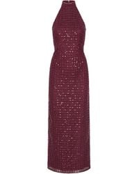 ROTATE BIRGER CHRISTENSEN - Maxi Dress Beaded - Lyst