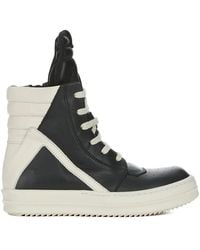 Rick Owens - Extended Tongue Geometric Sneakers For Boys - Lyst