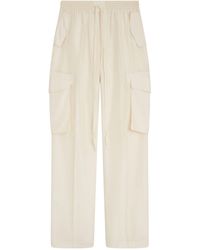 Phoebe Philo - Silk Cargo Pants - Lyst