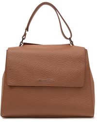 Orciani - Mini Soft Shoulder Bag With Artistic Detailing - Lyst