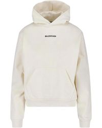 Balenciaga - Logo Pullover Hoodie - Lyst