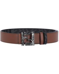 Fendi - Calf Leather Belt With Fabric Lining - Lyst