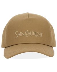 Saint Laurent - Baseball Cap Cotton Linen Hat - Lyst