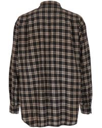 DSquared² - 'D2 X Magliano' Shirt With Tie Detail On The Front And All-Over Check Motif - Lyst