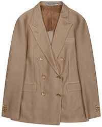 Tagliatore - Classic Double-Breasted Jacket With Tailored Fit Size 40 - Lyst