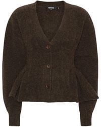 ROTATE BIRGER CHRISTENSEN - Knit Peplum Cardigan - Lyst