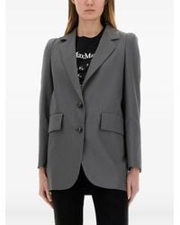 Max Mara - Padded-Shoulder Blazer - Lyst