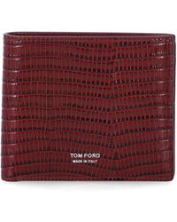 Tom Ford - Style Lizard-Embossed Calf Leather Bifold Wallet (9.5 Cm X 11 Cm) For - Lyst