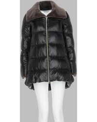 Herno - Quilted Puffer Jacket With Fur Collar - Lyst