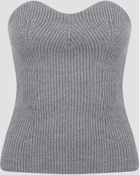 Jil Sander - Strapless Knit Top - Lyst