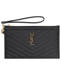 Saint Laurent - Cassandre Matelassé Large Pouch Handbag, 13 Cm X 23 Cm X 1 Cm - Lyst