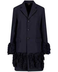 Comme des Garçons - Ruffled Hem Tailored Blazer Jacket - Lyst