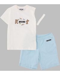 Moschino - Mini T-Shirt And Shorts Set For Kids - Lyst