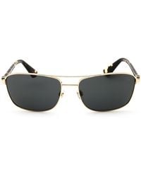 Burberry - Rectangular Metal Sunglasses For - Lyst