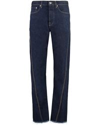 Lanvin - 5-Pocket Straight-Leg Jeans - Lyst