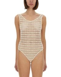 Alysi - Macramé Bodysuit - Lyst