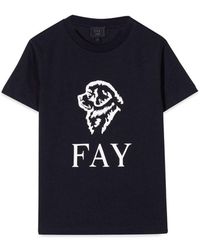 Fay - T-Shirt - Lyst