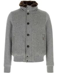 Moorer - Wool Blend Down Jacket With Cashmere Padding - Lyst